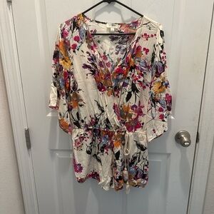 Umgee USA Floral Women's Romper